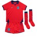 Billige England Declan Rice #4 Børnetøj Udebanetrøje til baby VM 2022 Kortærmet (+ korte bukser)
